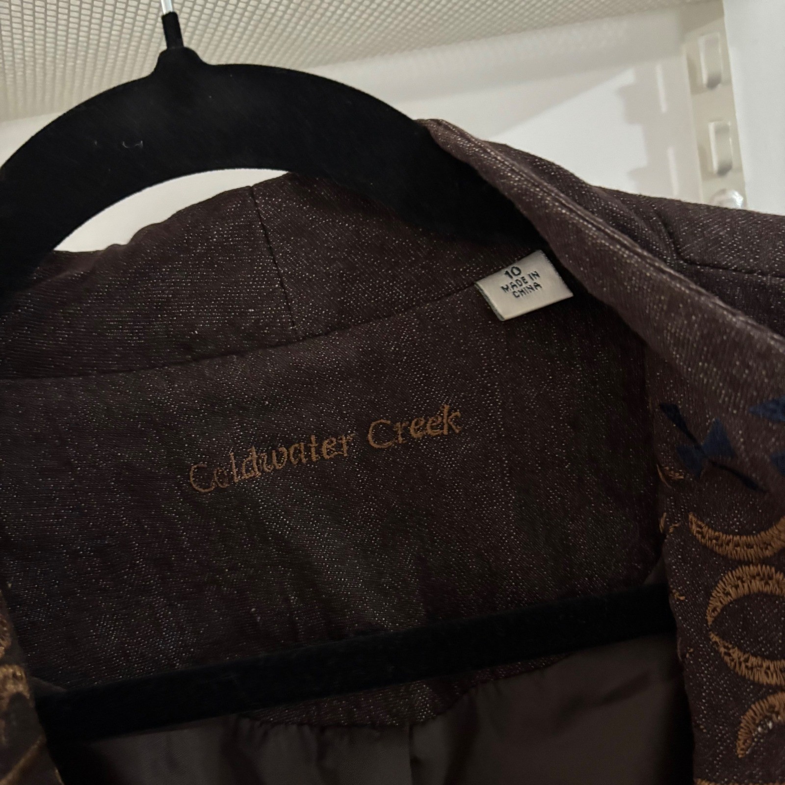 Coldwater Creek Embroidered Boho Jacket Blazer Wo… - image 4