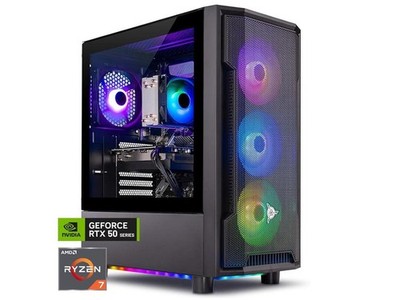 Skytech Gaming Shadow Gaming PC, AMD Ryzen 7 5700 3.7GHz, NVIDIA RTX 5060 Ti 8GB