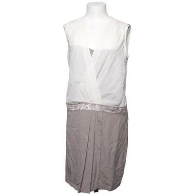 Promod, Cocktailkleid, Größe: 42, Beige/Grau, Polyester, Damen #EZS