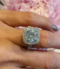 Lab-Created 1.90 Ct Round Cut White Diamond Wedding Ring 14K White Gold FN