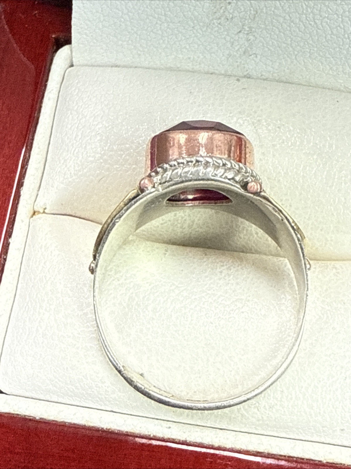 ❤️  RUBY Simulated STONE STERLING SILVER 925 HAND… - image 7