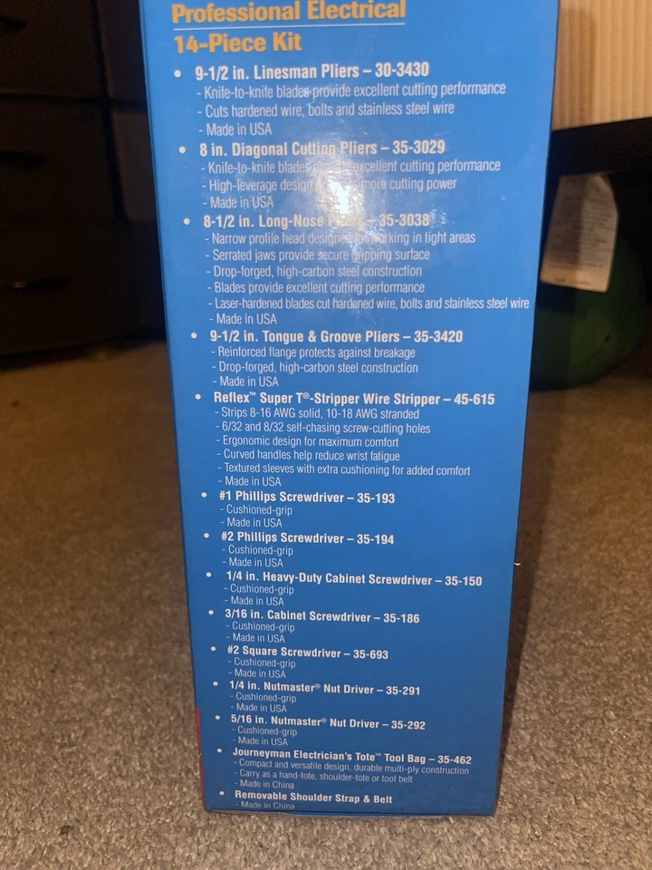 Kit eléctrico profesional ideal de 14 piezas Foto 3 de 4