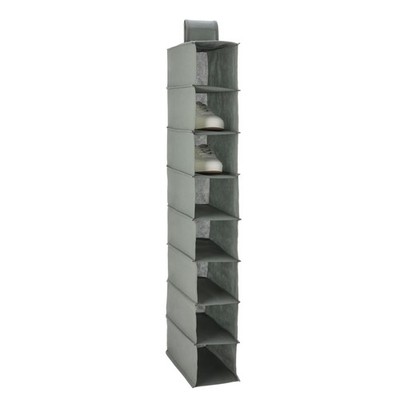 Amazon Basics 8-Tier Hanging Closet Shelf Shoe Organizer, Space Saving Storage,