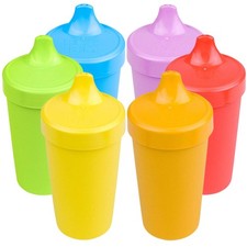 Re-Play Sippy Cups for Toddlers - 10 Oz. Reusable Spill Proof Cups for Kids,