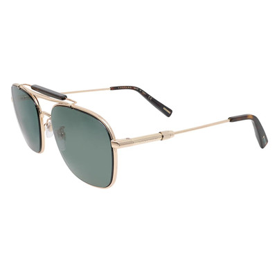 Chopard Shiny Rose Gold Metal Gray/Green Polarized Lens Sunglasses
