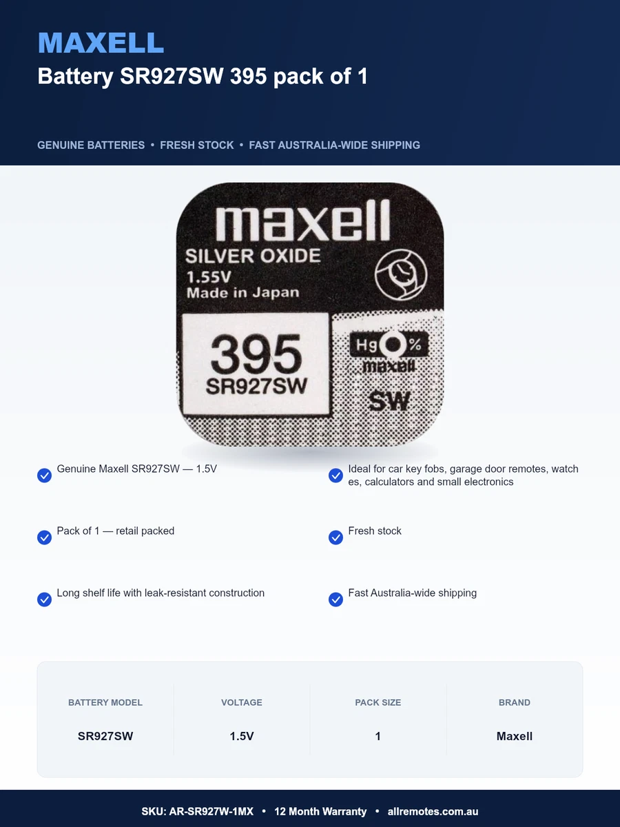 Maxell Battery SR927SW 395 pack of 1
