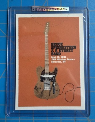BRUCE SPRINGSTEEN OFFICIAL 2024 TOUR SETLIST CARD Syracuse, NY 4/18/24