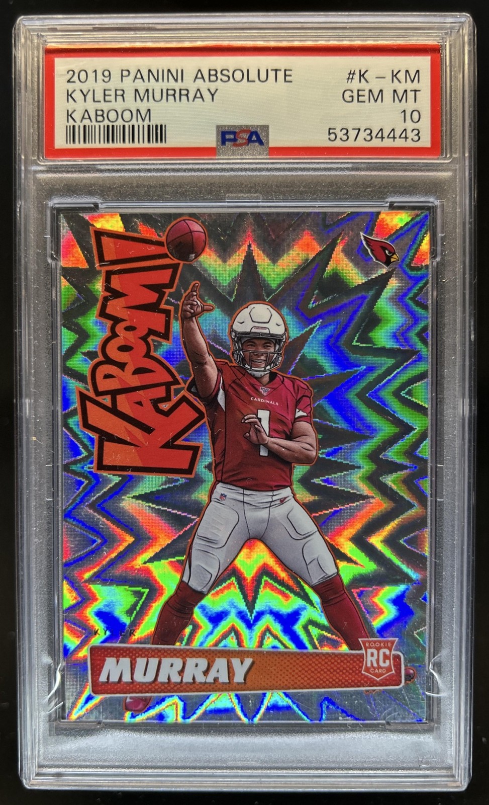 Kyler Murray Panini Absolute Kaboom! #KKM Base