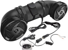 Waterproof Marine ATV Powered Speakers - 500W UTV Bluetooth Sound System All-Ter