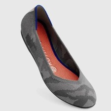 ROTHY'S The Flat Round Toe Camo Comfort Ballet Flats Retired Rare Size 6