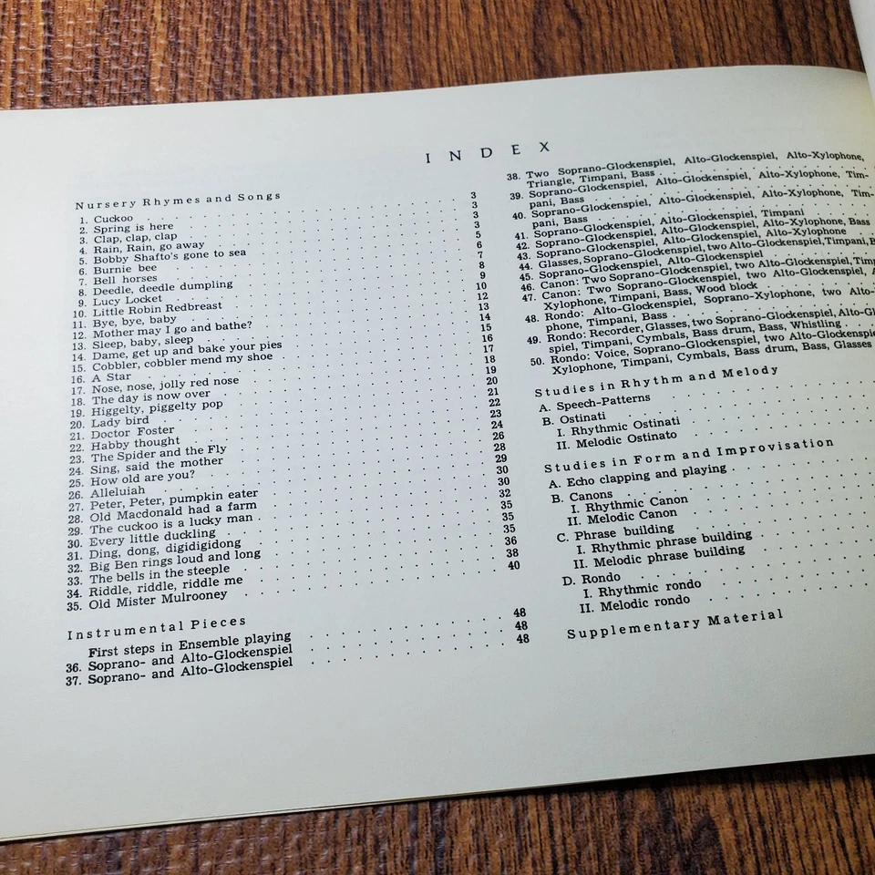 Orff-Keetman Music for Children I Pentatonic Vocal Sel. B. Schott Foto 3 de 4