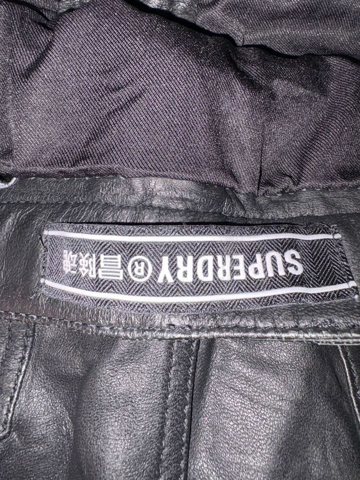 Superdry черный мини юбка - натуральной кожи размер 6 - Изображение 3 из 3