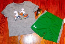 UNDER ARMOUR AUTHENTIC BABY BOYS ORIGINAL BRAND NEW 2Pc SHORTS SET Size 18M, NWT