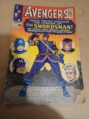 The Avengers #19, Marvel Comics August 1965, first app. Swordsman
