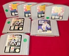 Lot of 7 Nintendo 64 N64 Games w/duplicates - Golden Nugget, All Star Tennis