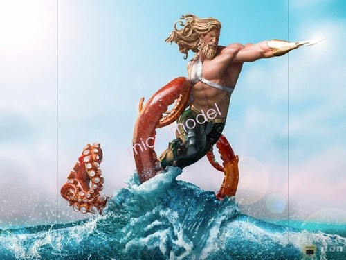 Iron Studios DCCDCG43521-10 Aquaman 1/10 Scale Aquaman GK Polystone Model Statue - Picture 5 of 11