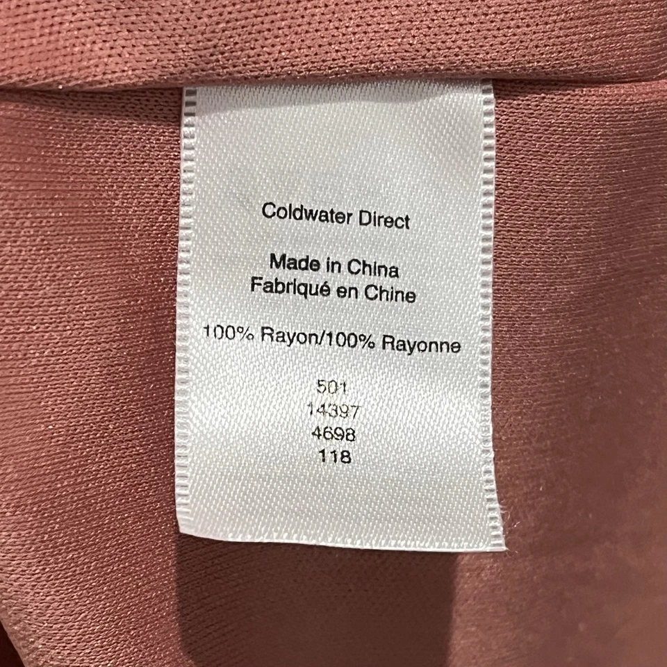 Tiered Maxi Dress Rose Flowy Boho Prairie Cottage Minimalist 3X NEW $180 - Image 3 of 4