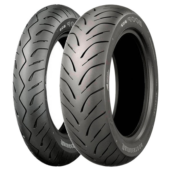 SET DE PNEUS BRIDGESTONE 90/90-10 50J HOOP B01 + 130/60-13 53L HOOP B02 DOT 2023 - Image 38