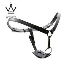 PU Leather Strapon Harness Chastity Panties For Men Chastity Belt Device