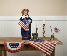 Byers Choice 250 Year Collectable Patriotic Lady Liberty Caroler 5261