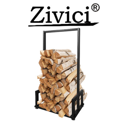 Firewood rack Firewood stand Firewood shelf Fireplace wood stand Metal 50 x 95cm