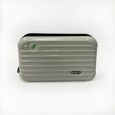 Rimowa Eva Air First Class White Amenity Kit Toiletry Travel Hard Shell Zip Case