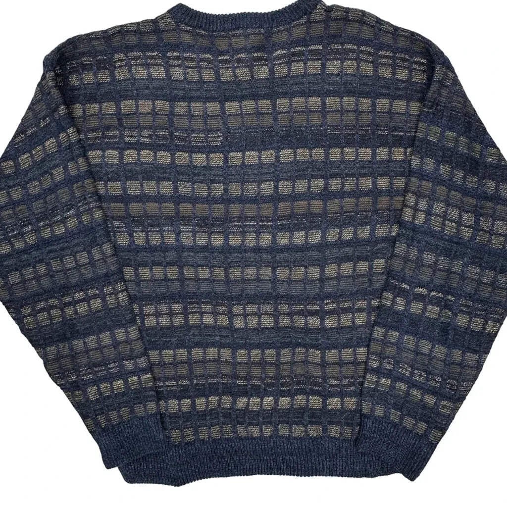Cambridge Checked Sweater - Medium Gray Acrylic - image 7