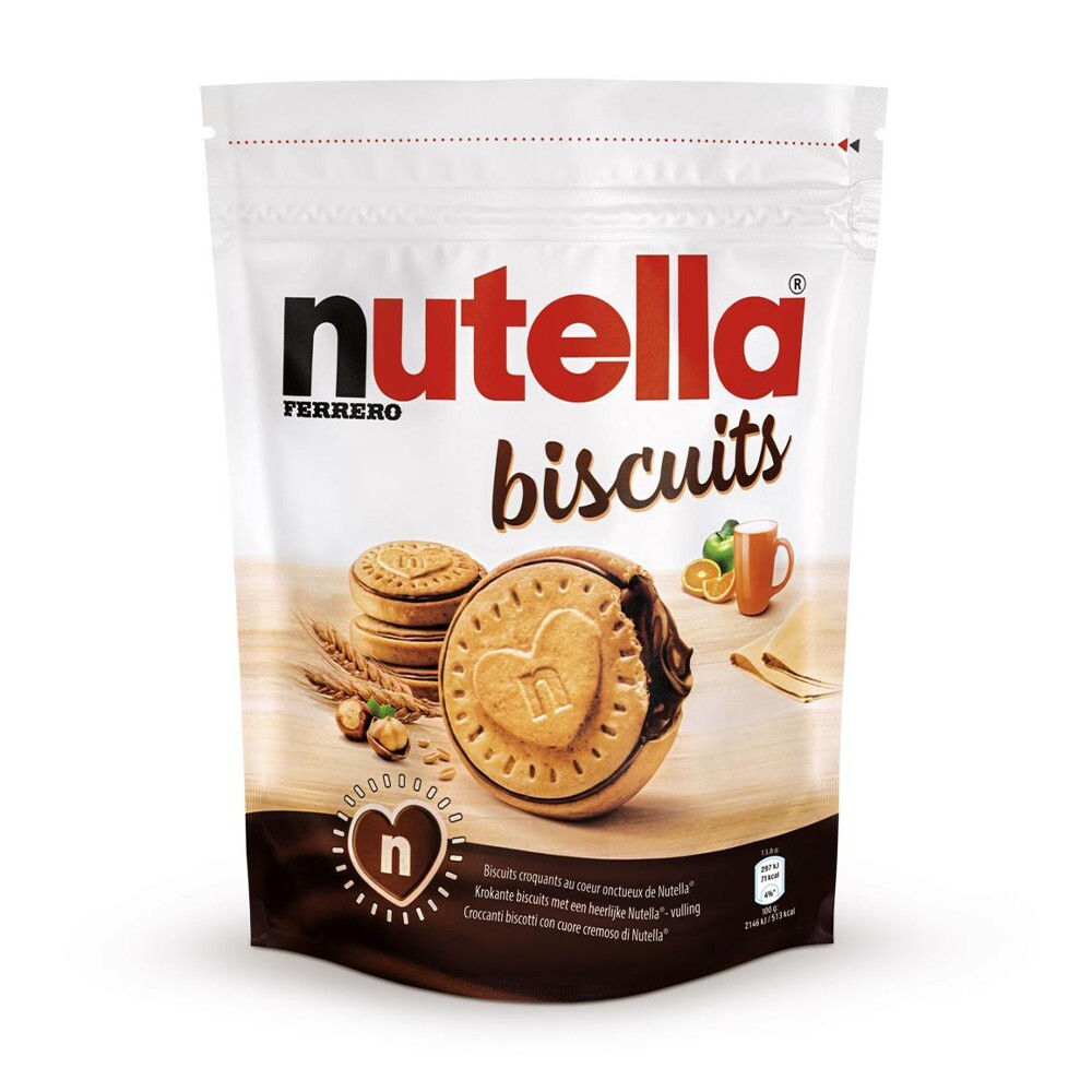 Nutella Biscuits Croccanti Biscotti Ripieni Busta da 22 pz -  304gr