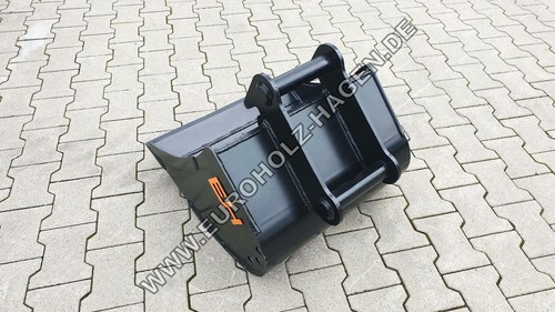 EH Tieflöffel passend für MS03 SY 600 mm ohne Zähne Baggerlöffel 60 cm 2-3 t - Bild 5 von 9