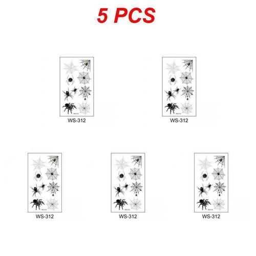 1~10PCS New 3D Tattoo Stickers Waterproof Sweat Horror Dark Stereo Spider Tattoo - Picture 60 of 62