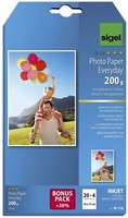 Sigel® IP718 Inkjet Fotopapier Everyday - 10X15 Cm, HochgläNzend, 200 G/Qm, 24 B