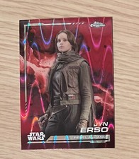 JYN ERSO 2024 Topps Chrome Star Wars Red RayWave Refractor 119