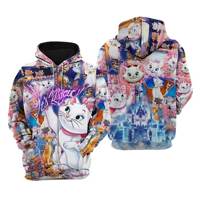 Its Magic The Aristocats Marie Cat Disney Cartoon Graphic Outfit Clothing Men Wo