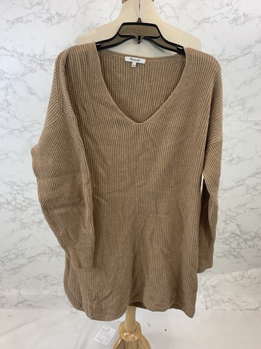 V-Neck Sweater Dress Af159 Size 