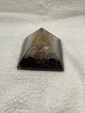 Black Tourmaline Orgone Pyramid Crystal Positive Energy Generator Orgonite