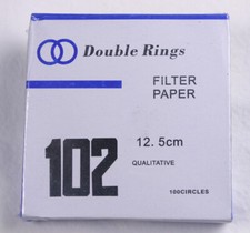 FILTER PAPER 12.5 cm 100 DISCS QUALITATIVE MEDIUM 102