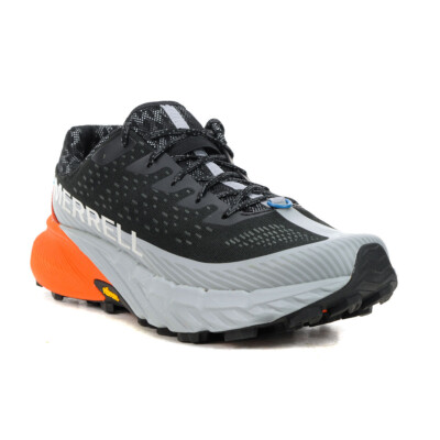 Merrell Men's Agility Peak 5 Black/Tangerine Trail Running Shoes