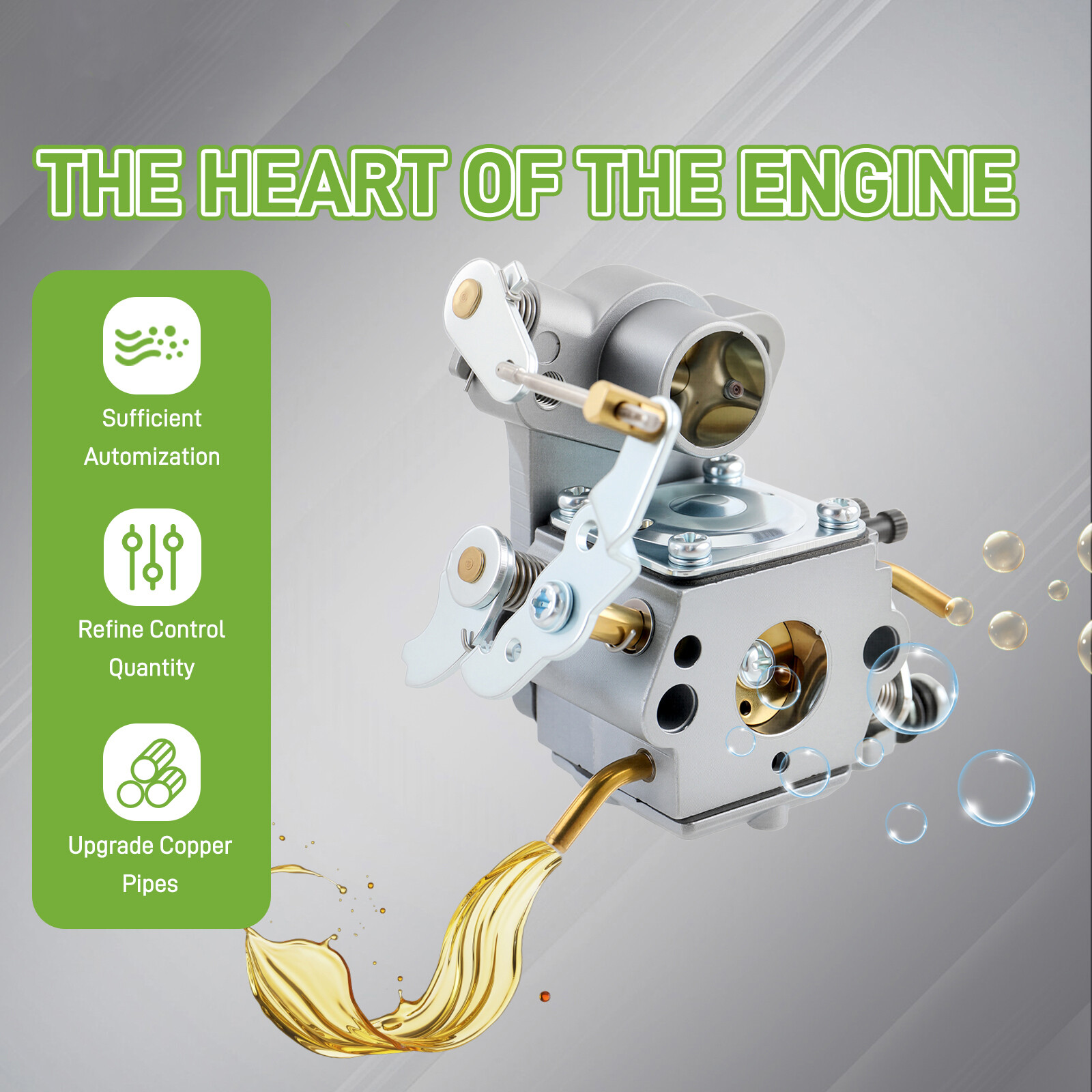 Poulan Pro PP4218AVX 18‘’ 42cc Carburetor carb Kit with Complete Accessories