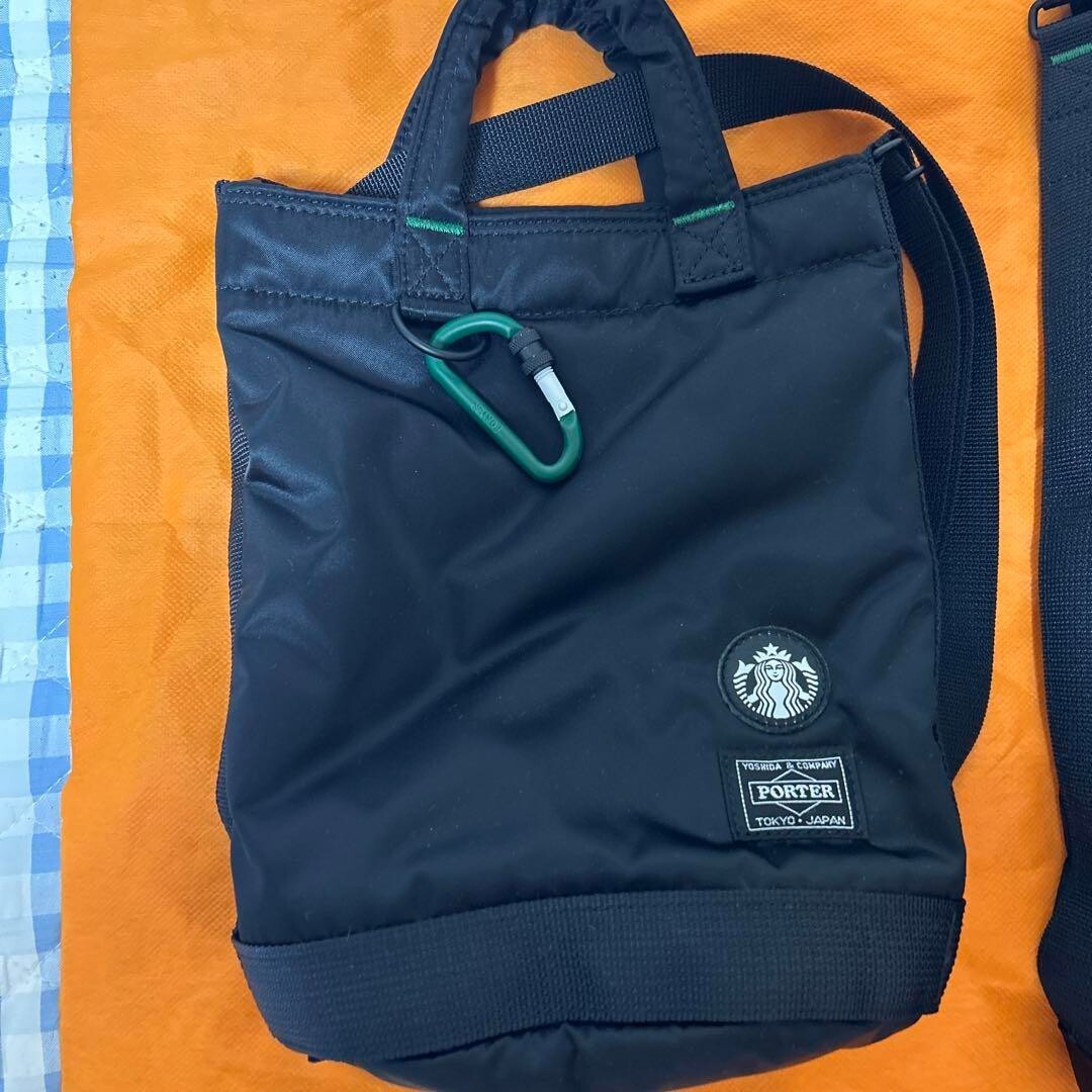 Starbucks Japan x PORTER Coffee Bean Shape Drum Bag Black S Starbucks Japan x PORTER Coffee Bean Shape Drum Bag Black S