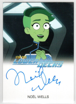 STAR TREK LOWER DECKS NOEL WELLS AS ENSIGN D'VANA TENDI FULL BLEED AUTOGRAPH