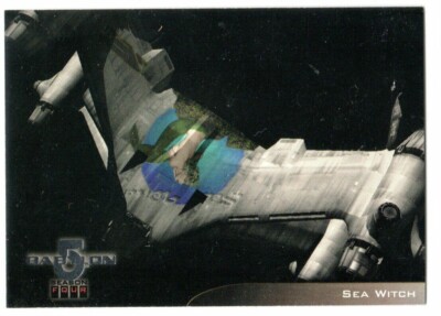 Babylon 5 Season 4 Starfury Nose Art Card V9 Sea Witch Fleer Skybox 1998