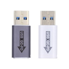 CY 2pcs/Set USB 2.0 QC to PD USB-C Type C Adapter for Laptop Tablet Phone