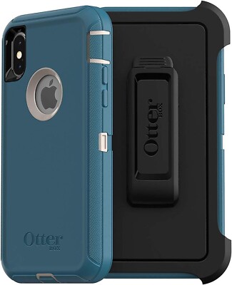 OtterBox DEFENDER Series Case for Apple iPhone X / iPhone Xs - Big Sur BLUE