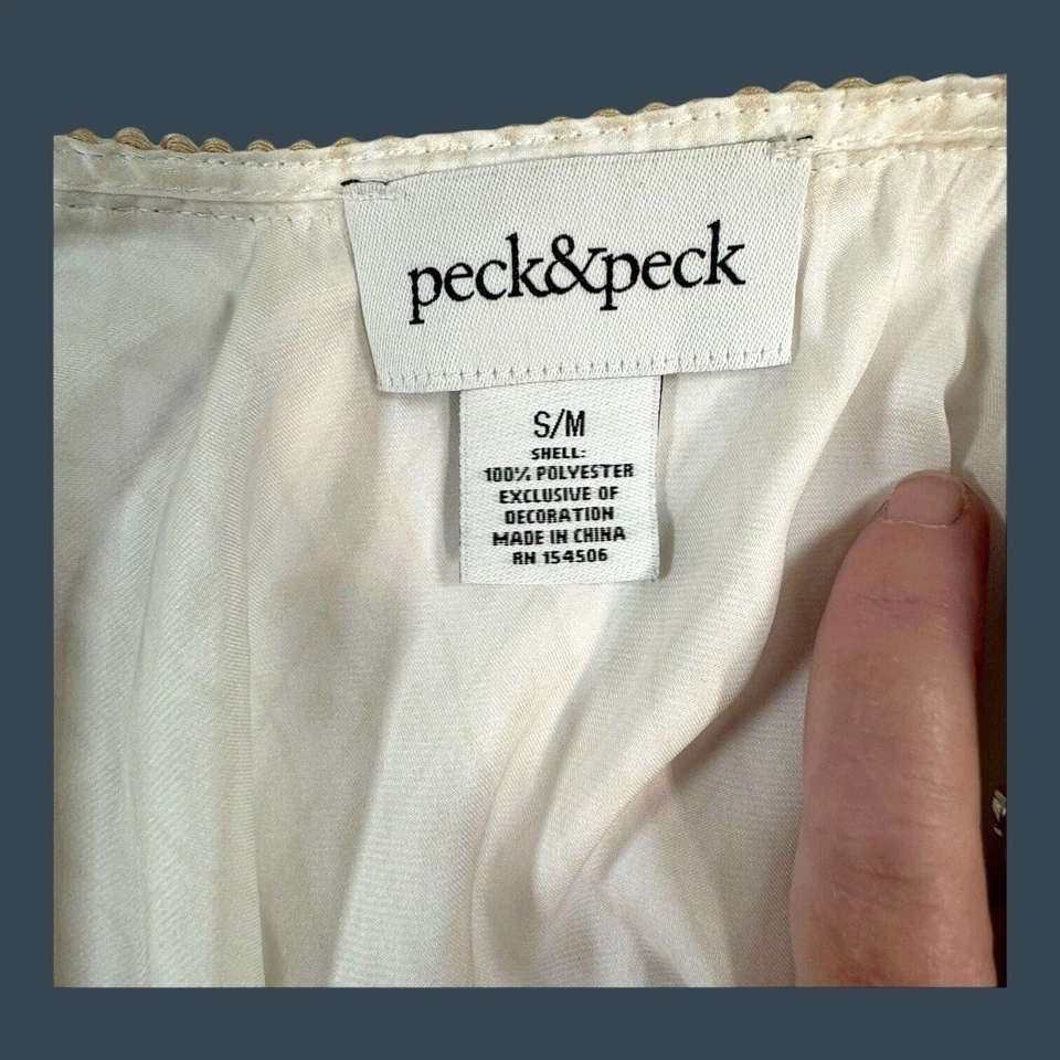 Peck & Peck Womens Floral Kimono Jacket Cover-Up S M Small Medium Paisley - Image 3 of 4