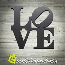 Love NY Sculpture Plasma Cut Metal Wall Art Home Decor Statue New York