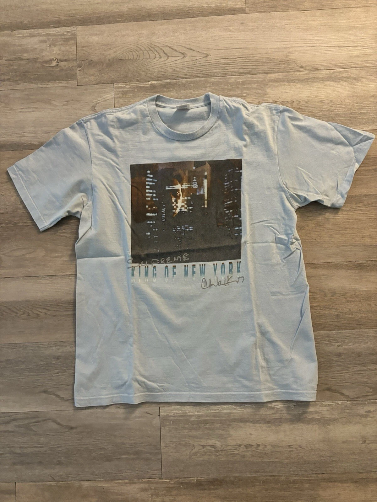 Tee shirt Supreme King of New York bleu clair   Taille M occasion Sup Nyc