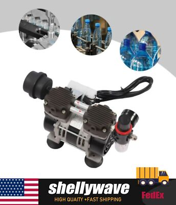 #ad 200W Lab Vacuum Pump Oil Free Oilless Vacuum Pump 60 L min With Pressure Gauge $117.33