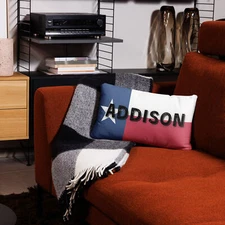 Addison Texas Flag Pillow