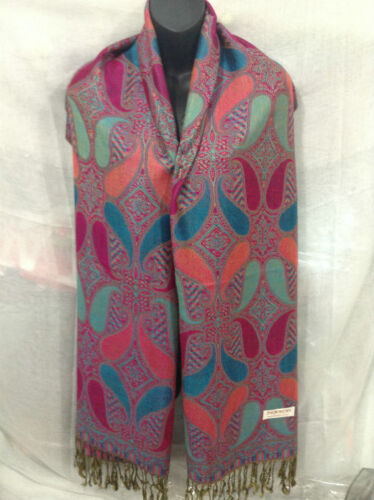 Gorgeous Pashmina Paisley Shawl/Wrap/Scarf/Stole - Picture 80 of 158