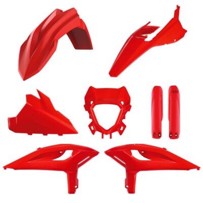 Polisport Plastikset BETA 125-480RR/X-PRO 25-26 rot inkl. Gabelschützer